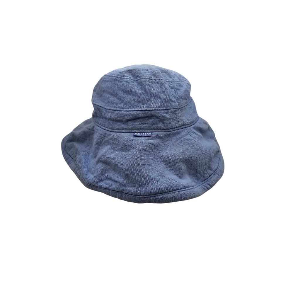 Wallaroo Hat Company Womens Cotton Bucket Hat Light Blue Packable
